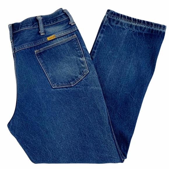 Vintage Rustler Jeans, Authentic Distressing and Grunge, Made in the USA - Picture 13 of 14